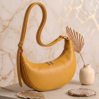 Semi-circle crossbody in brown