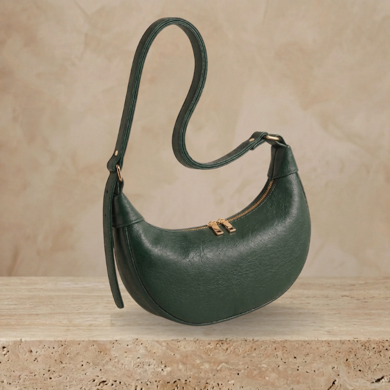 Trendy Semi-Circle Crossbody Bag