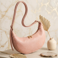 Semi-circle crossbody in pink