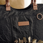 Quilted shoulder bag styled view