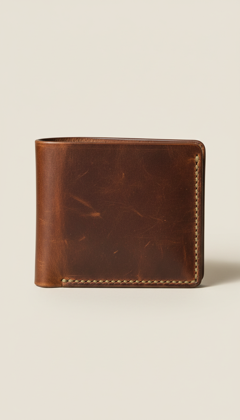 Classic Stitched Leather Wallet
