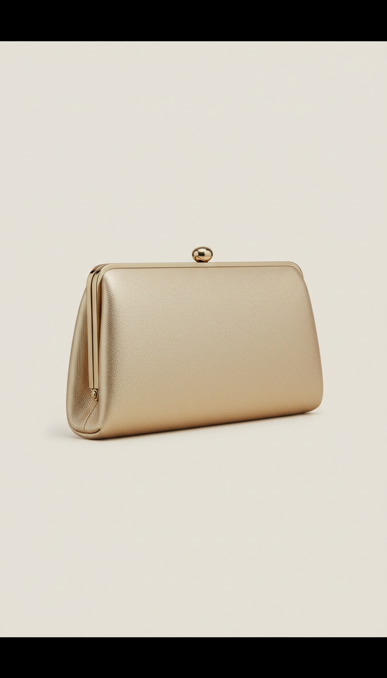 Champagne Gold Evening Clutch