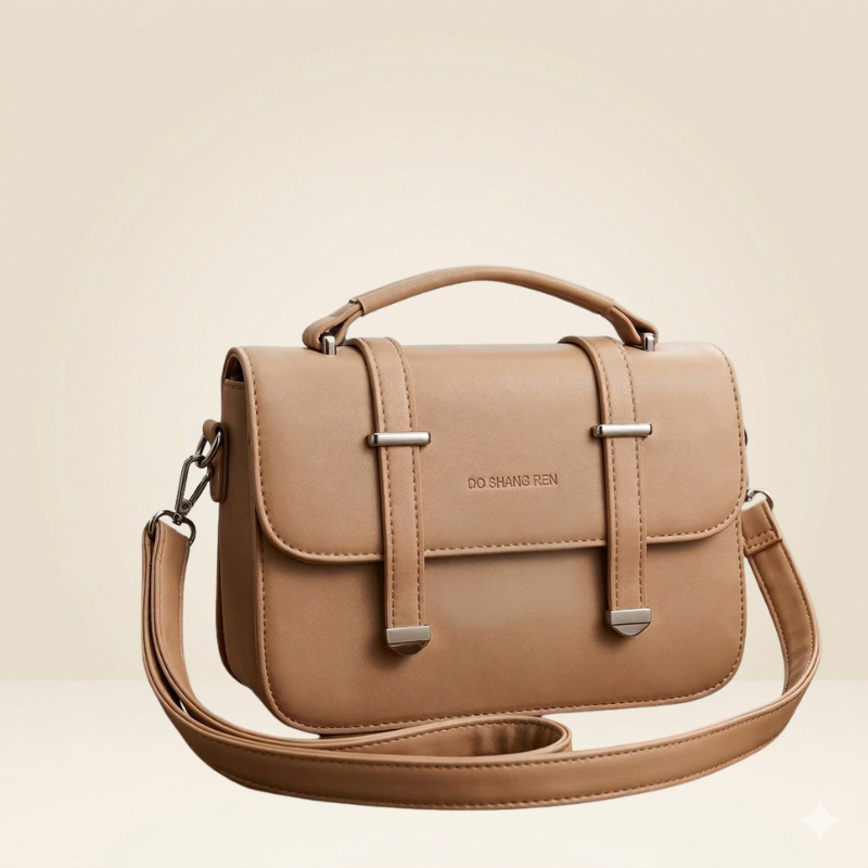 Minimalist Tan Crossbody Lady Bag