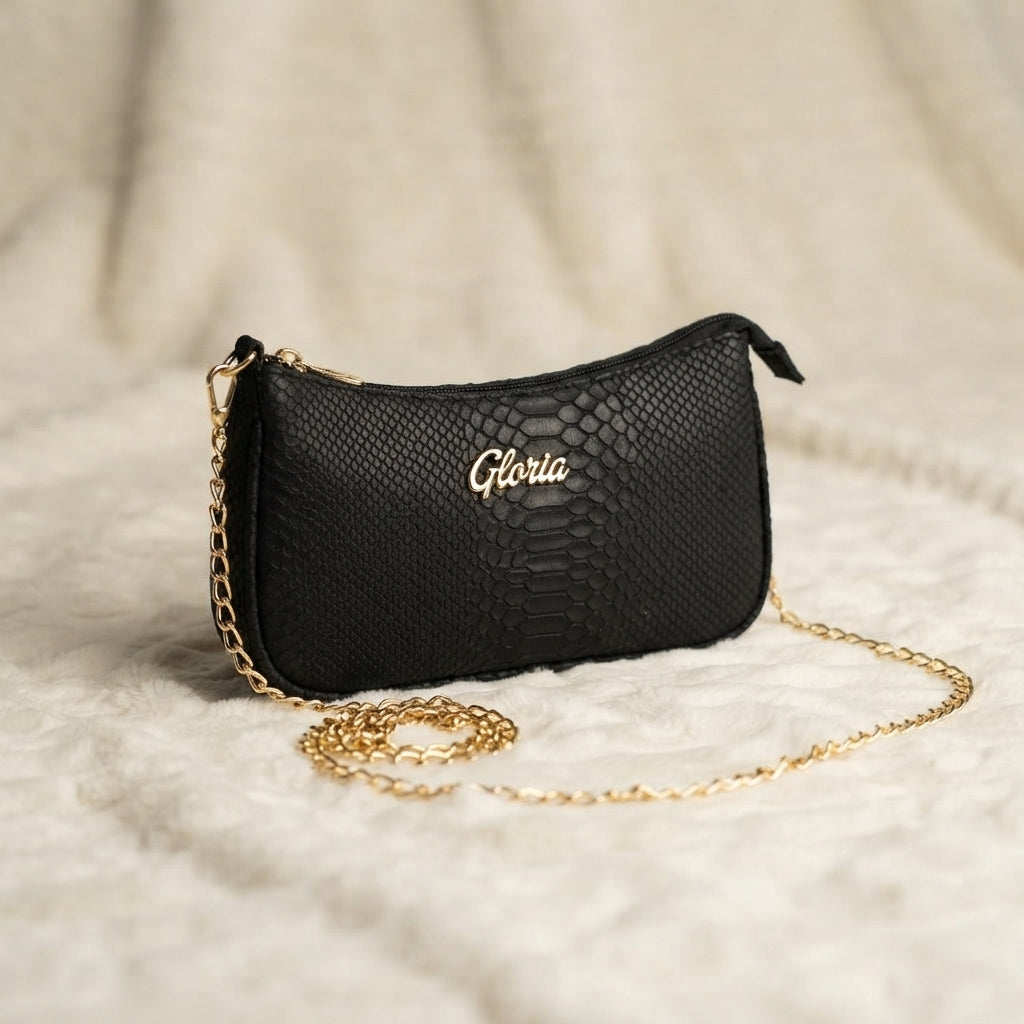 Shoulder purse in black