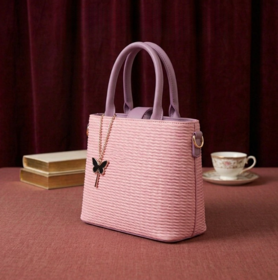 Butterfly charm tote interior