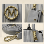 Quilted handbag detail view