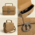 Textured handbag detail