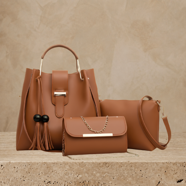 Tote, Crossbody and Clutch 3-Piece Set