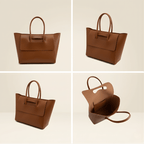 Tan shoulder bag interior