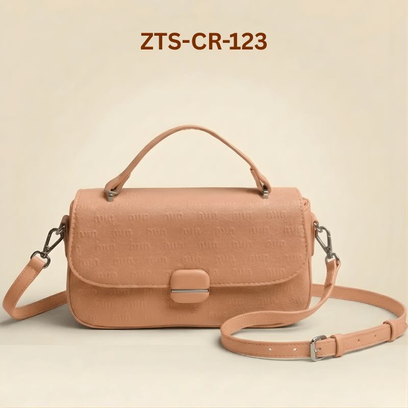 Premium Embossed Handbag in pink